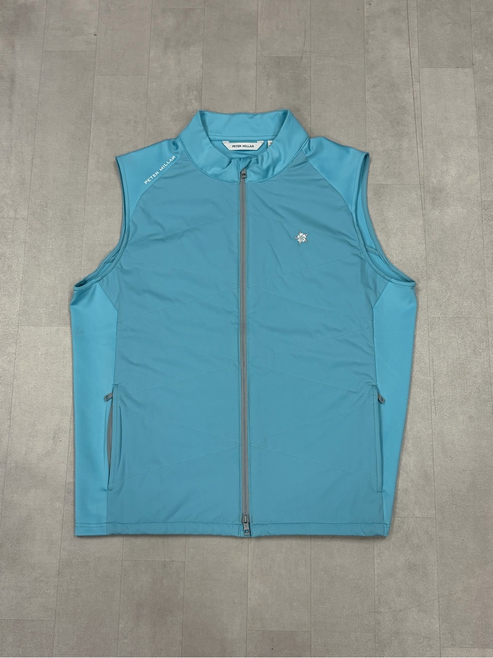 Peter Millar Aqua Blue Performance Sleeveless Vest NWT